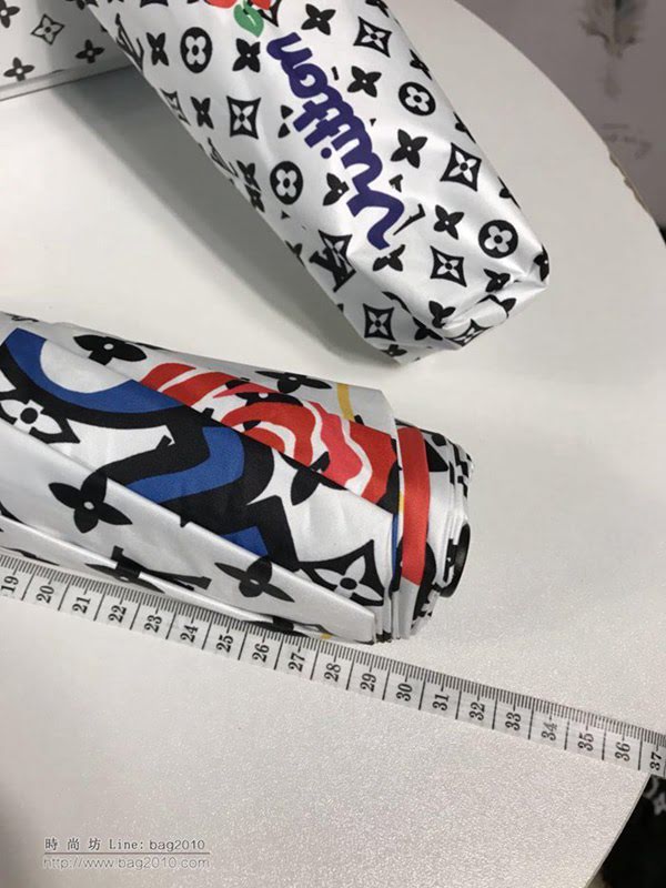 LV路易威登傘 超爆款 極品LV 2019火爆自動傘 四葉草 玫瑰花圖案 自動晴雨傘 防曬隔熱 防紫外線  zm1047